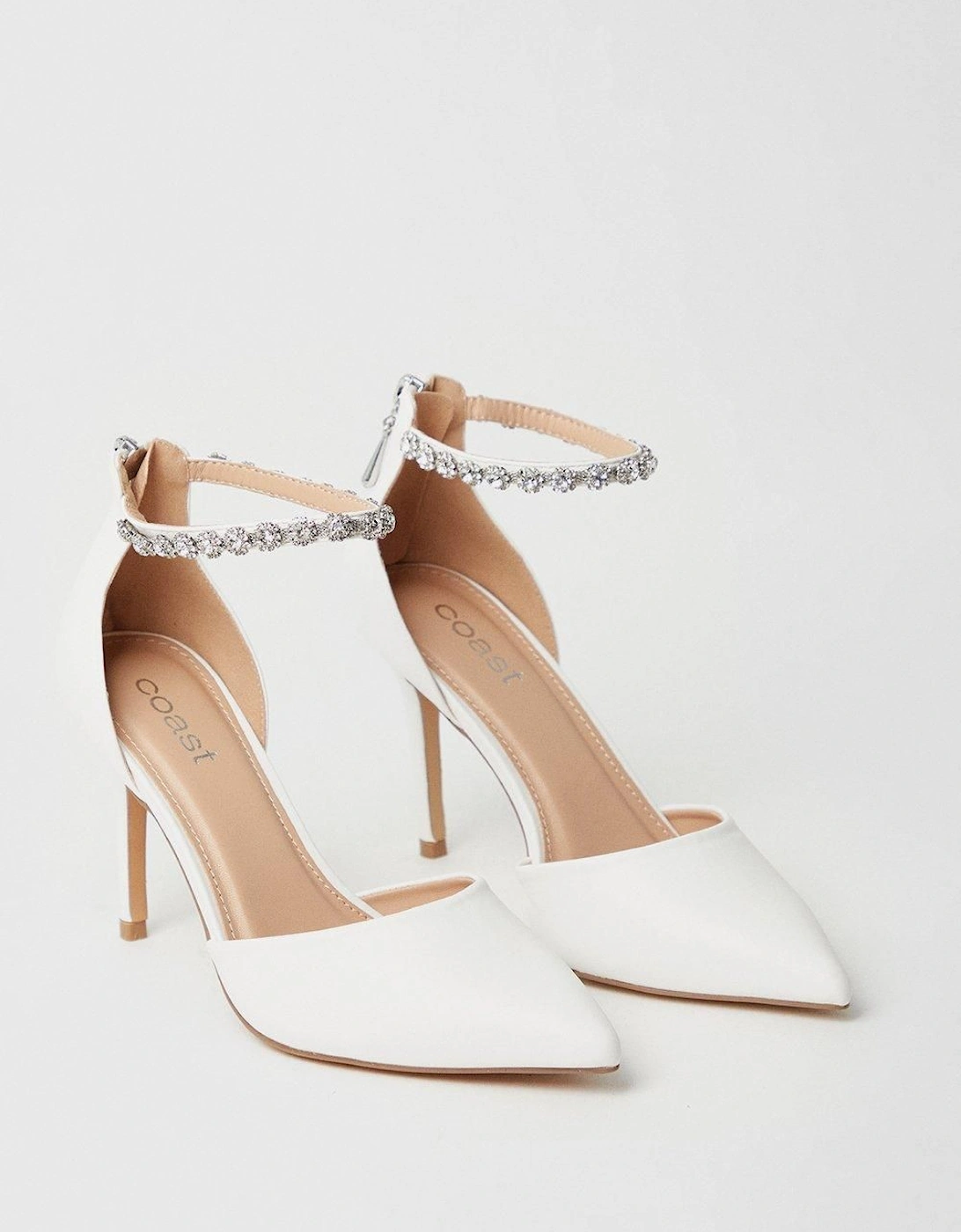 Tatiana Jewelled Anklet High Stiletto Court Shoes