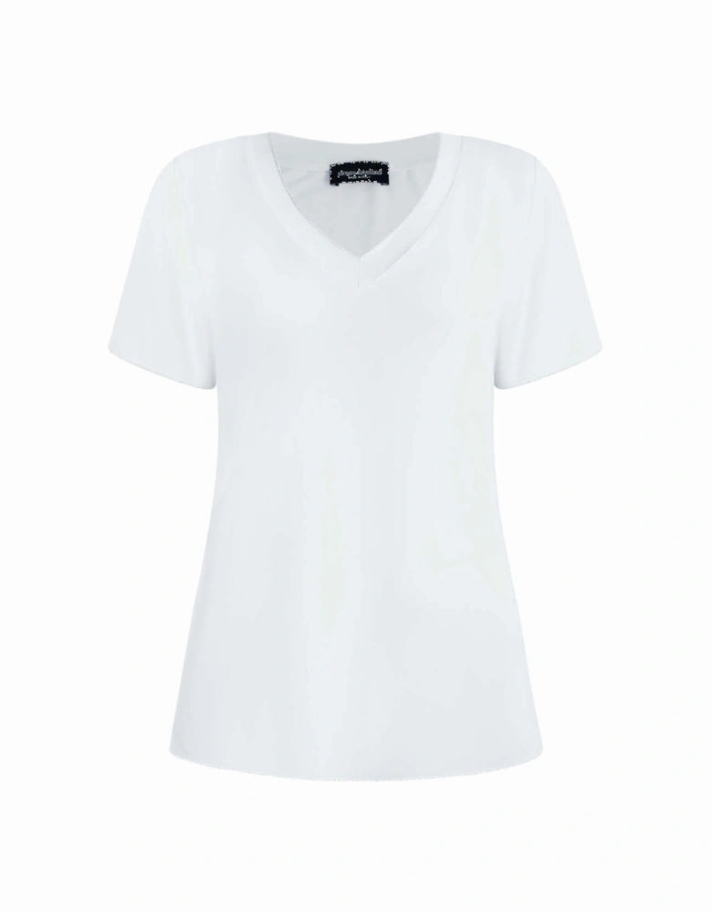 V-neck White T-shirt