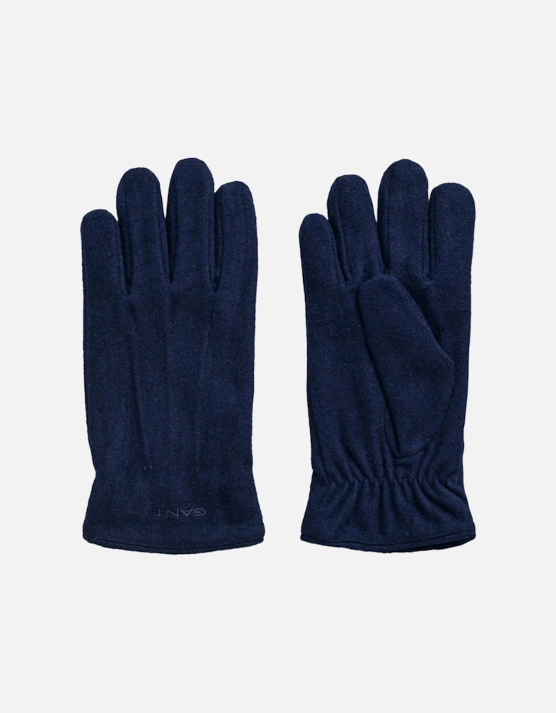 Melton Gloves, Navy