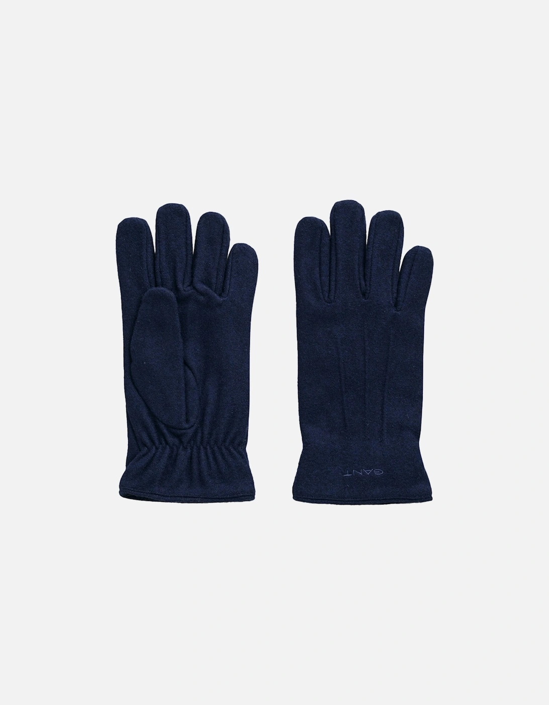 Melton Gloves, Navy, 3 of 2