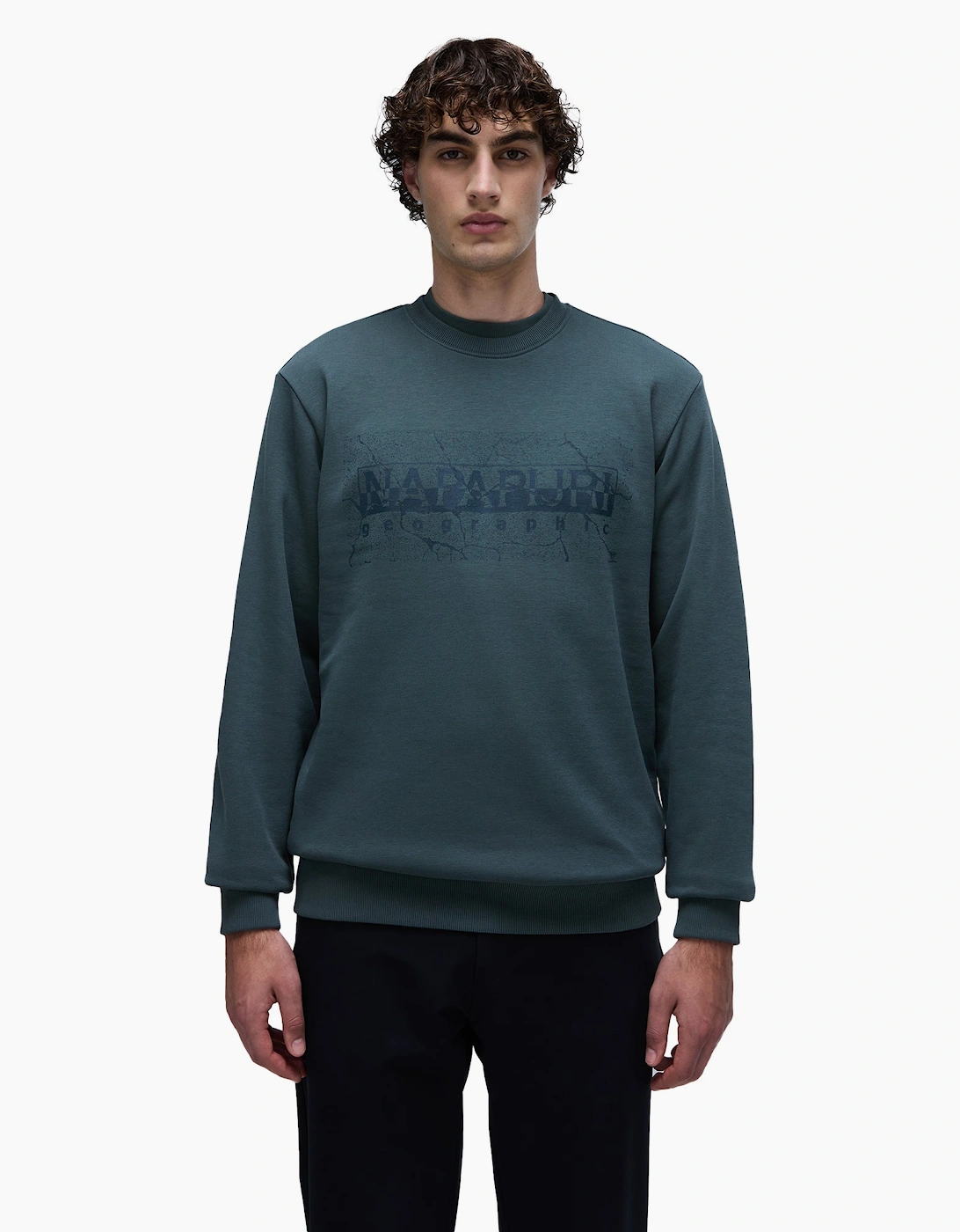 Napapijri Men's Green S-Albula Crew Sweat - Size: 38