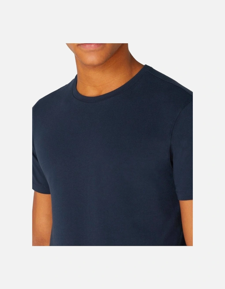 Premium Quality Crew Neck Tee Blue Wing