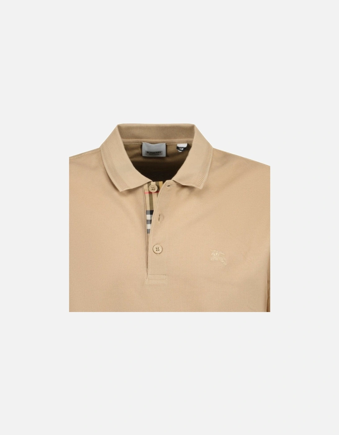 'Eddie' Long Sleeved Polo-Shirt Brown