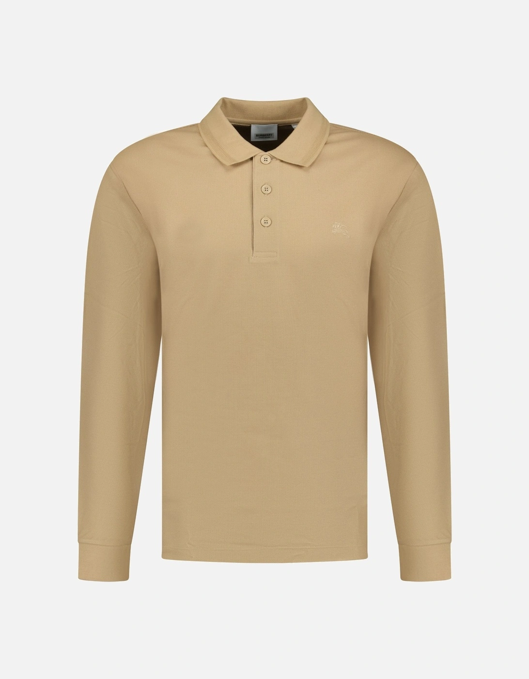 'Eddie' Long Sleeved Polo-Shirt Brown, 3 of 2