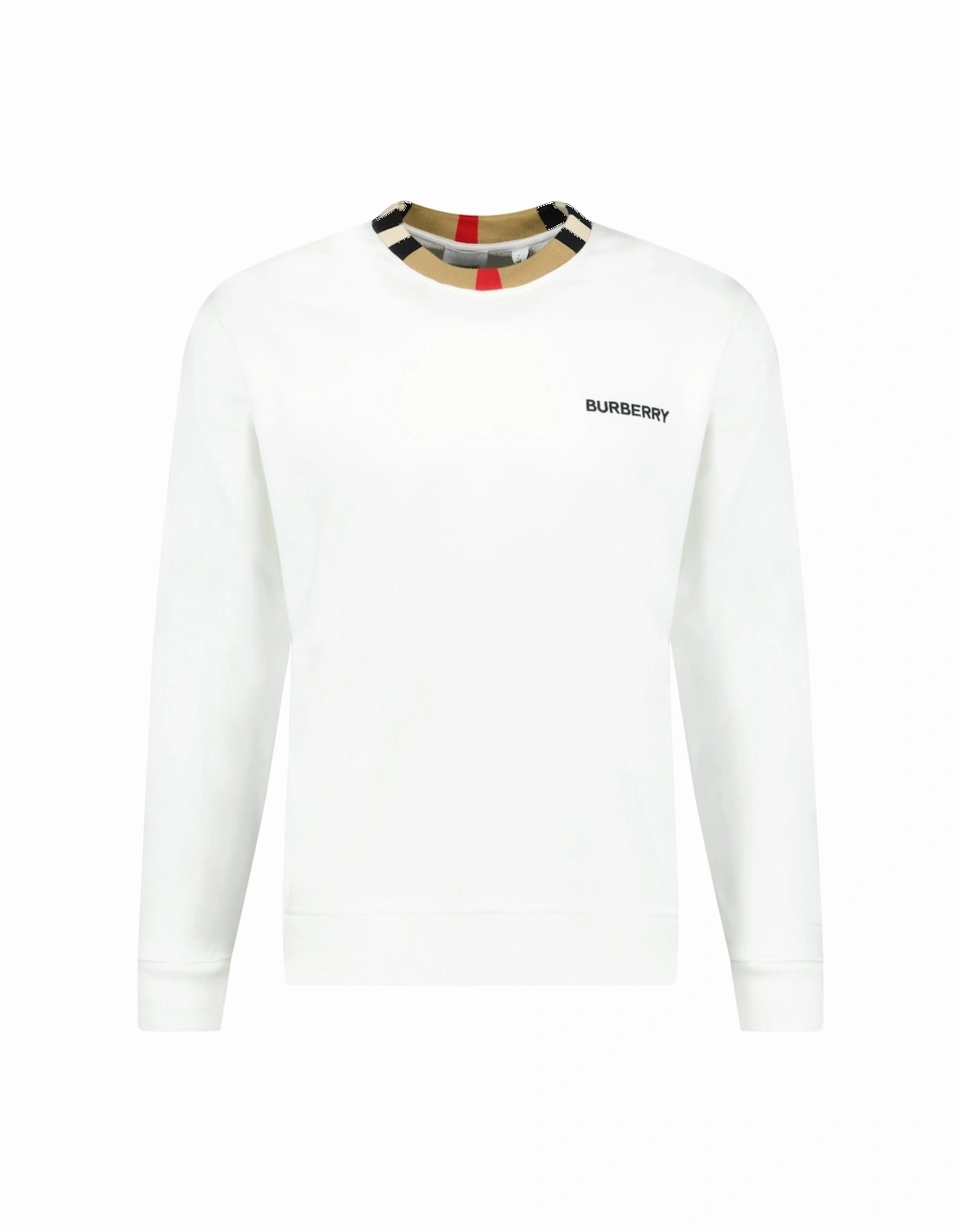 'Jarrad' Check Long Sleeve Sweatshirt White, 3 of 2