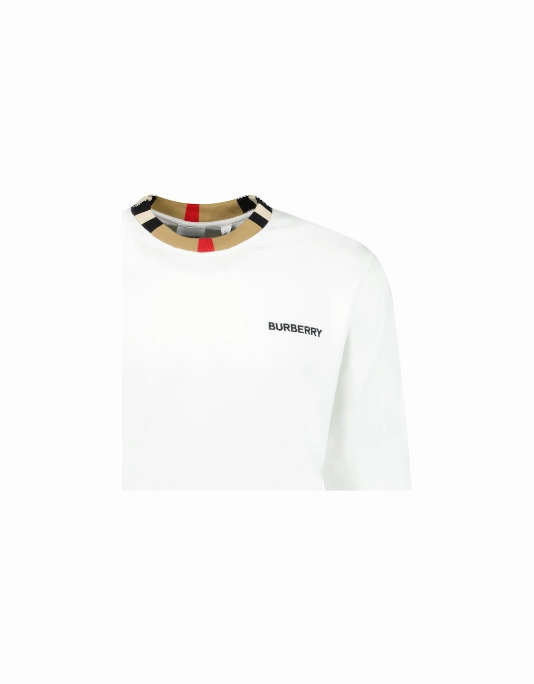 'Jarrad' Check Long Sleeve Sweatshirt White