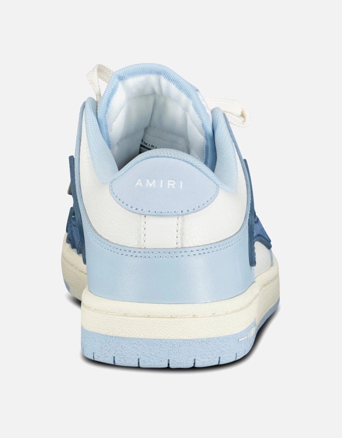 Skeleton Low Top Trainers Baby Blue & White