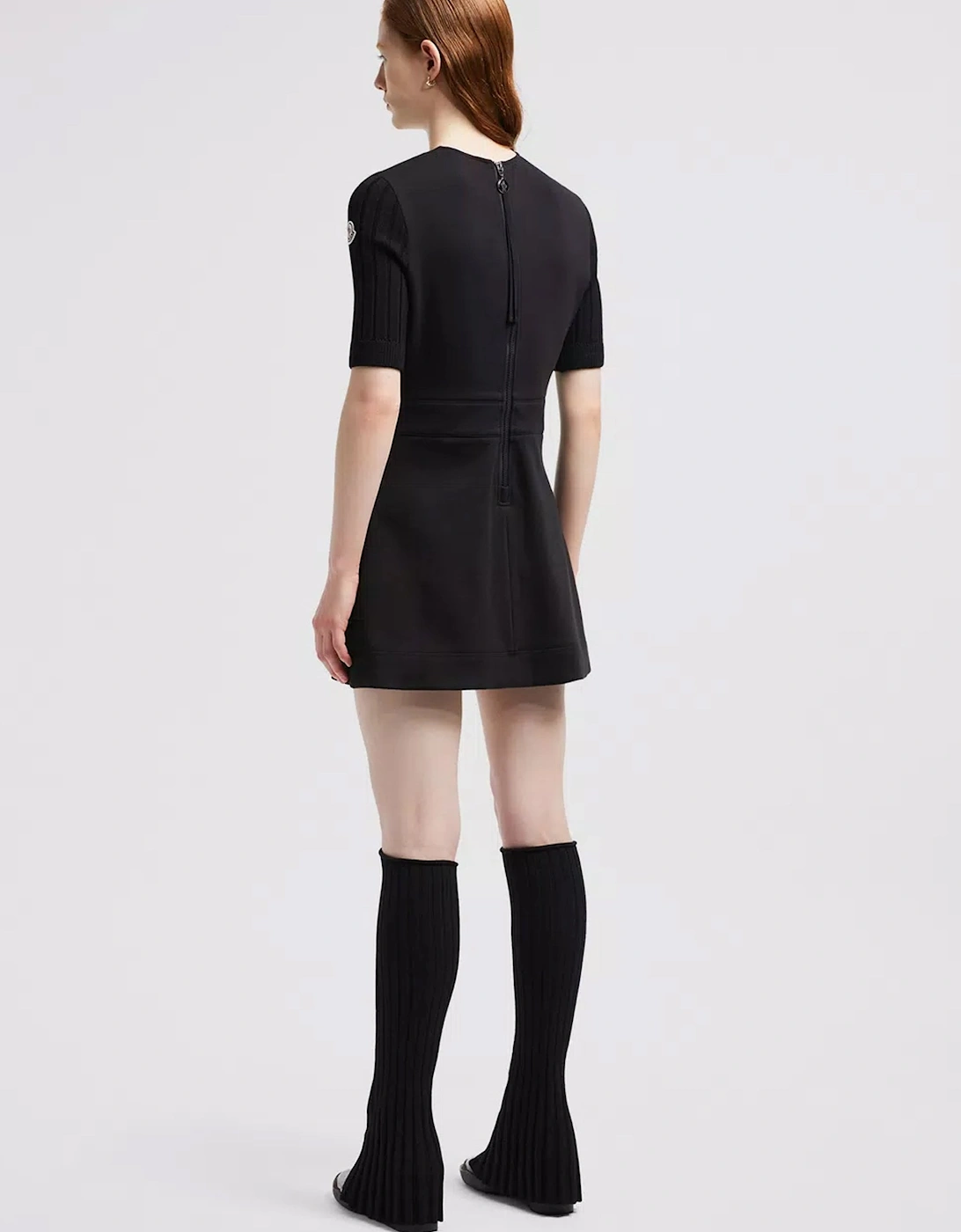 Womens Short Cotton Dress Black