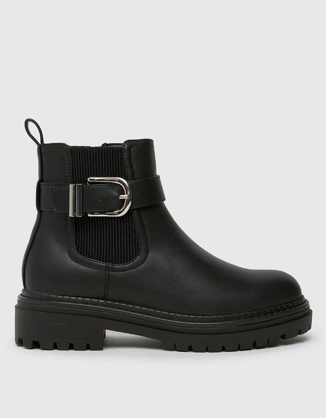 Amari Chunky Buckle Boot - Black, 5 of 4