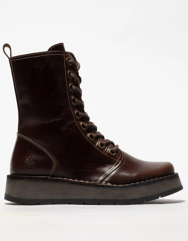 Rami043fly Lace Up Boot - Dark Brown