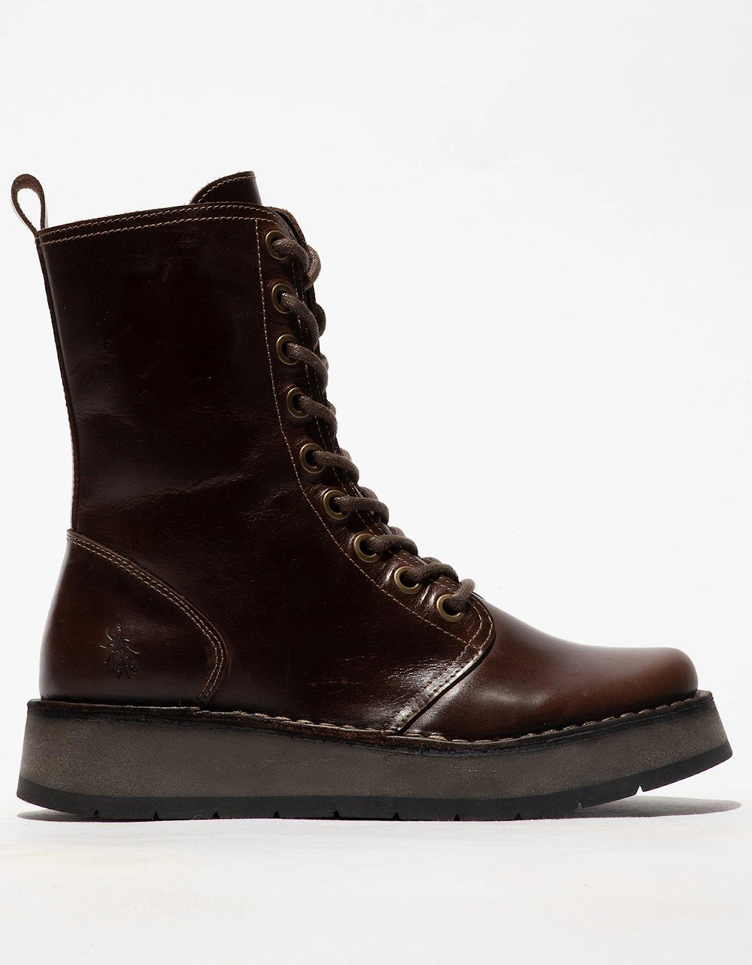 Rami043fly Lace Up Boot - Dark Brown, 5 of 4