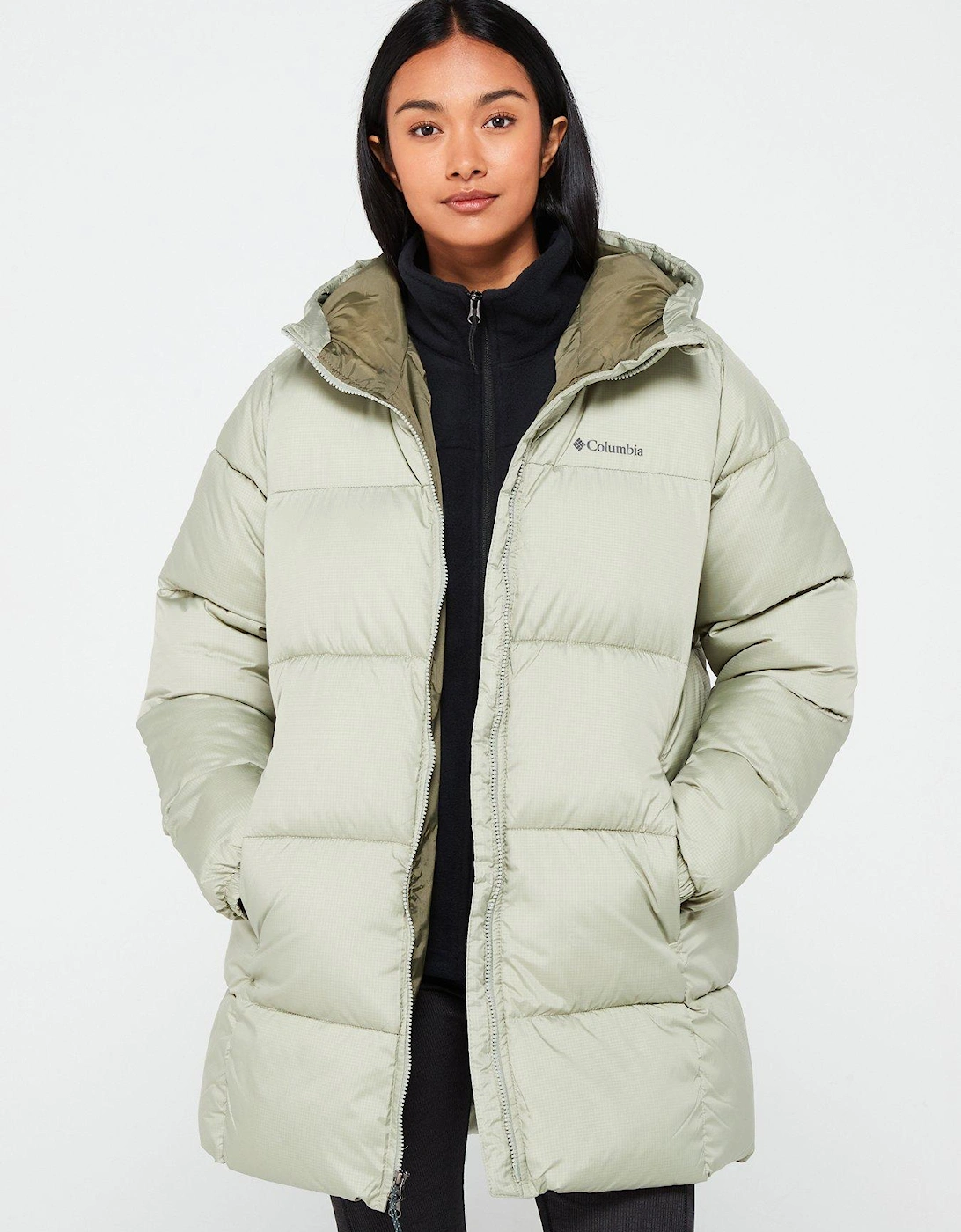 Women's Puffect II Mid Hooded Jacket - Green, 2 of 1