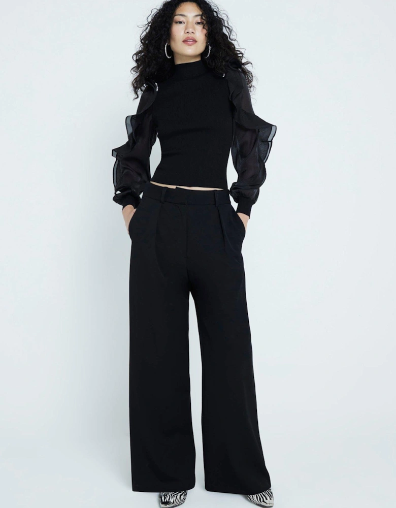 Fantasy Sleeve Top - Black
