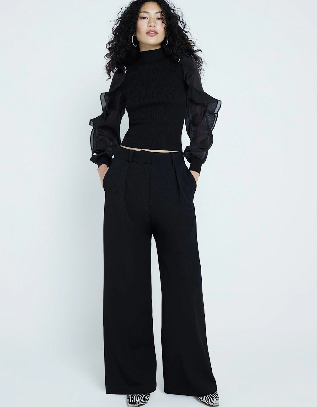 Fantasy Sleeve Top - Black, 7 of 6