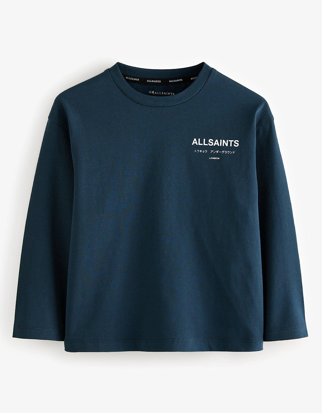 All Saints Kids Underground Long Sleeve Tee - Navy, 8 of 7