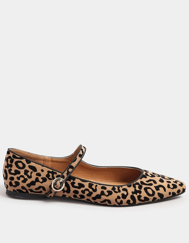 Leopard Flat Point Mary Jane