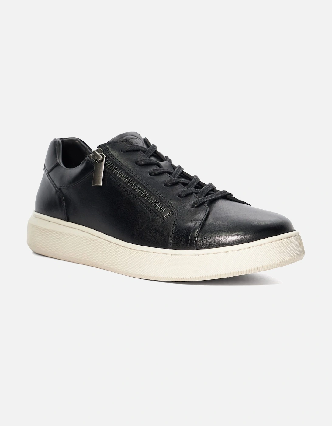 Mens Tribute - Zip Detail Cup Sole Trainers, 6 of 5