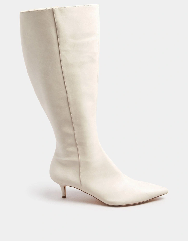 Knee High Pointed Pu Boot