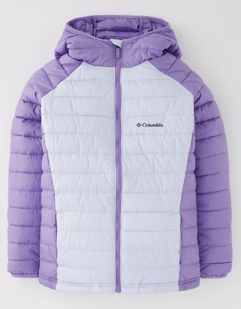 Youth Girls Powder Lite Ii Hooded Jacket - Purple