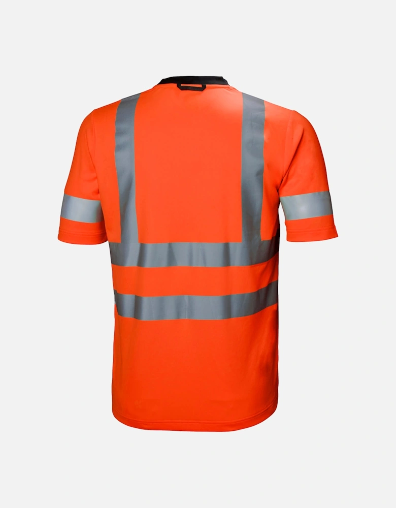 Mens Addvis Polyester Hi Vis Workwear T Shirt