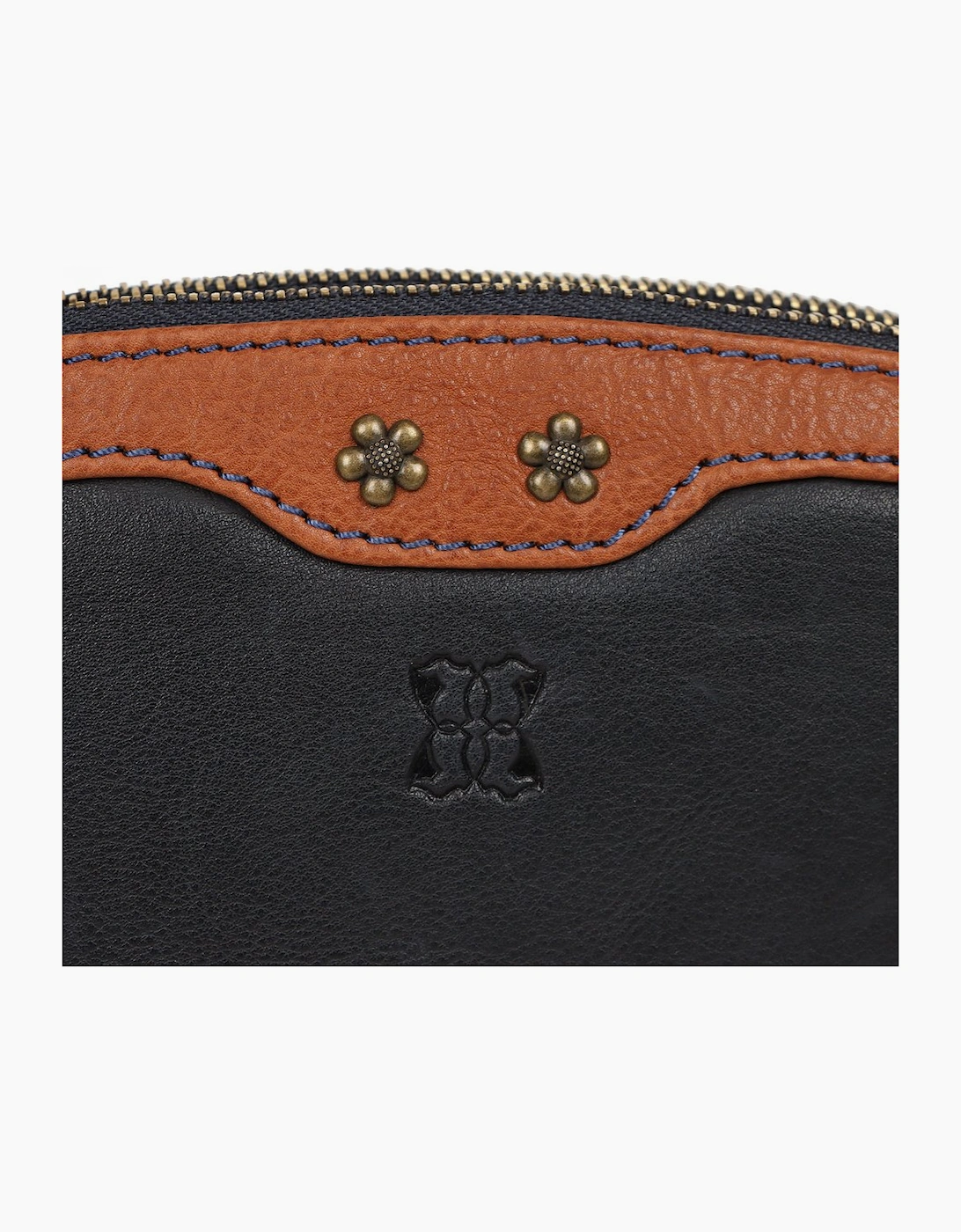Lakeland Leather Women's Navy/Tan Hartsop Small Messenger Bag Colour: Size: One Size - Image 3