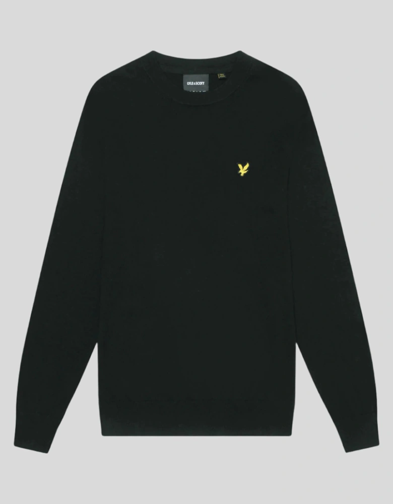 Cotton Merino Crew Neck Jumper