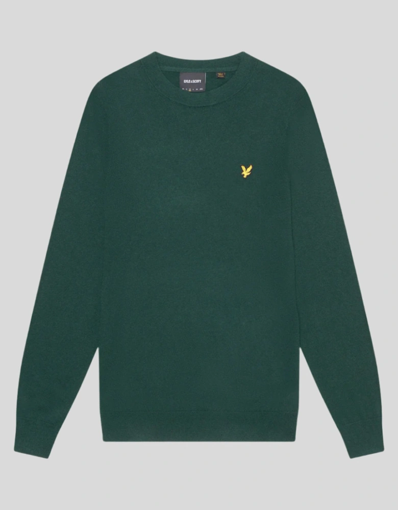 Cotton Merino Crew Neck Jumper