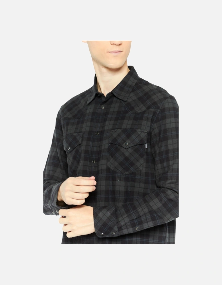 S-EAST-LONG REBAD Mens Lumberjack Shirt Long Sleeve Flannel Check Shirt