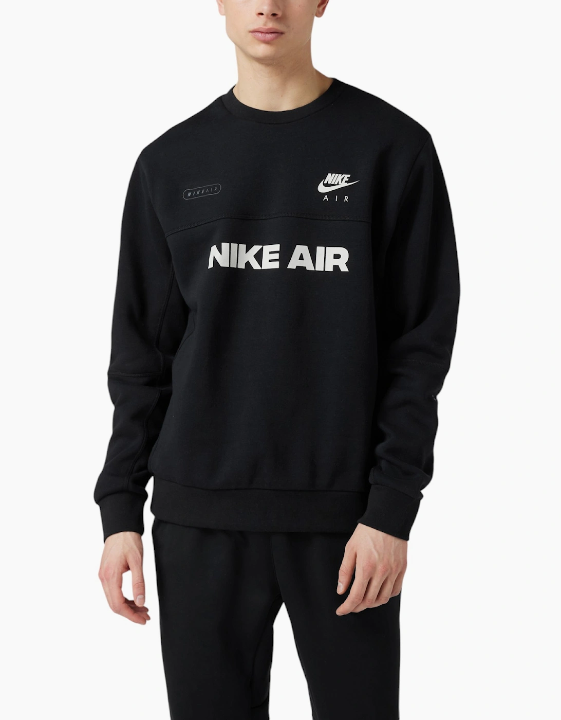 Nike Unisex Black Mens Sweatshirt Pullover Jumper Gym Sports - Size: S