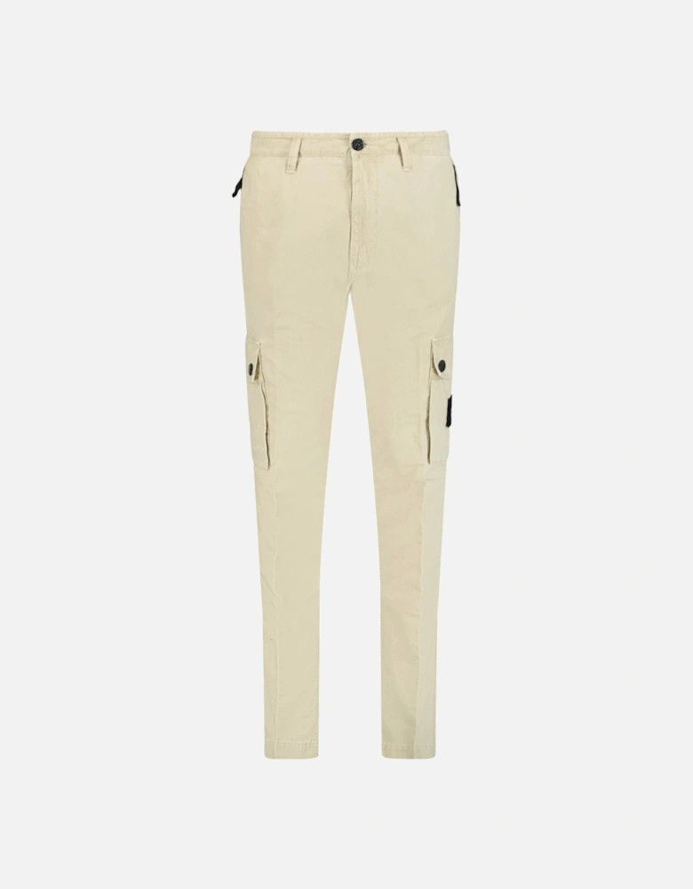 Slim Cargo Trousers Beige