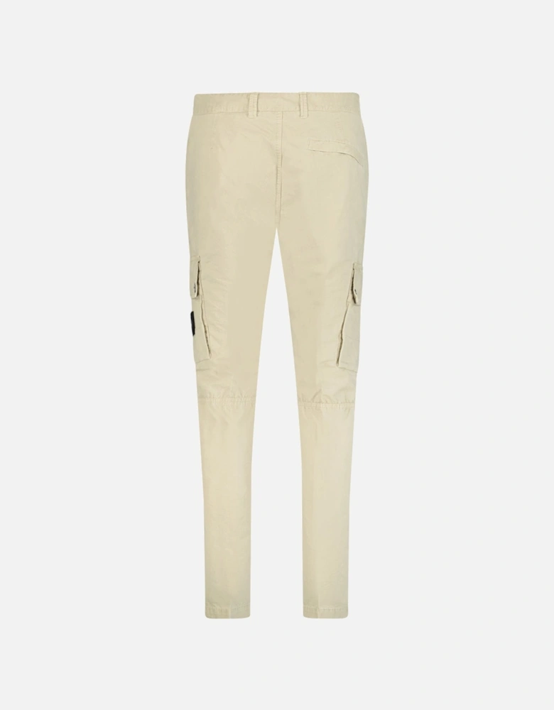 Slim Cargo Trousers Beige