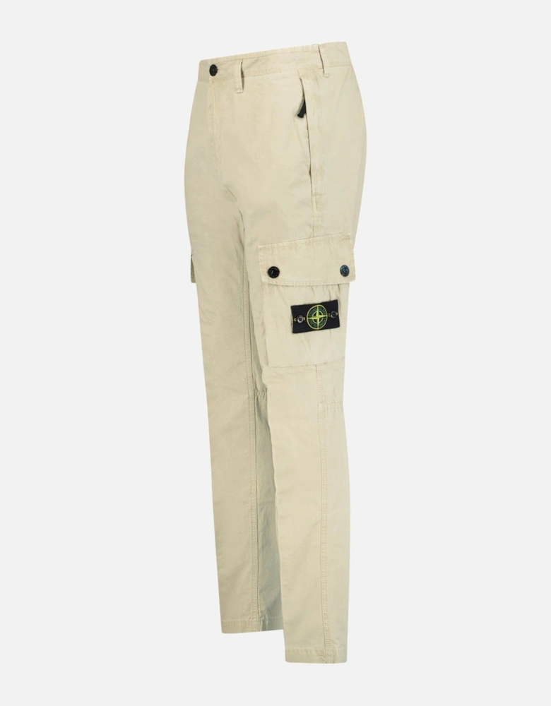 Slim Cargo Trousers Beige