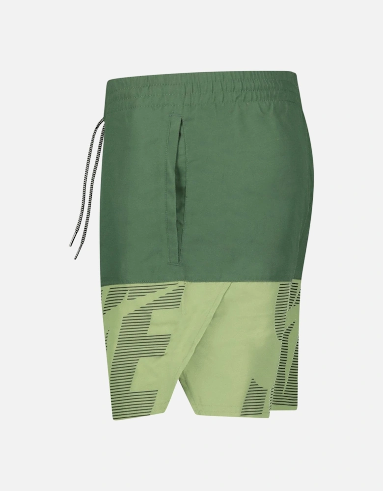 Panelled Swim Shorts Green