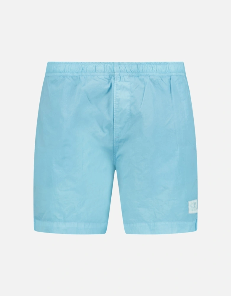 Chrome-R Patch Logo Swim Shorts Baby Blue