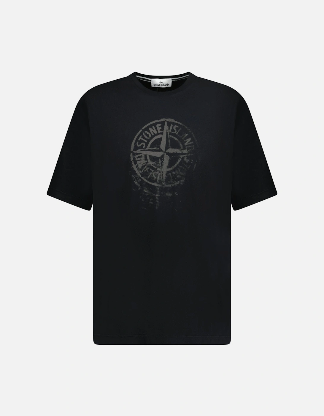 Compass Print Logo T-Shirt Black, 3 of 2