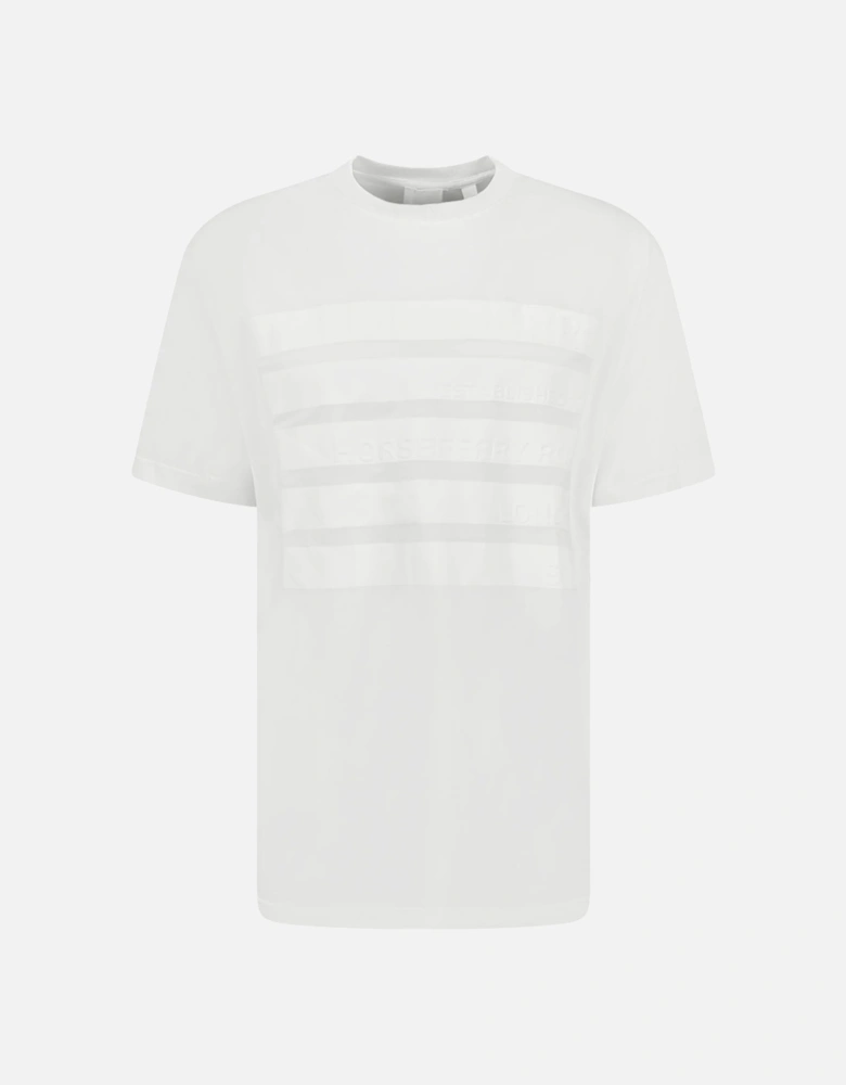 Post Code Print T-Shirt White