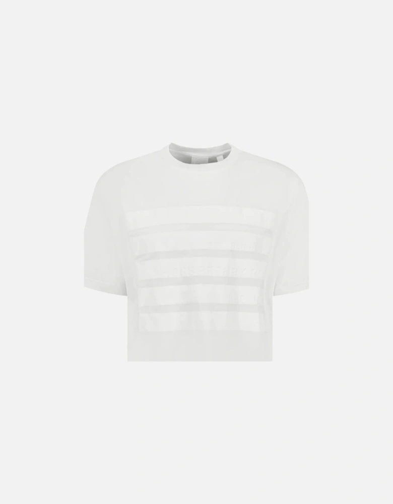 Post Code Print T-Shirt White