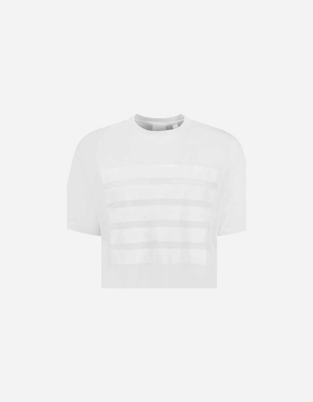 Post Code Print T-Shirt White