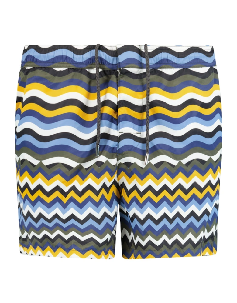 Zig Zag Swim Shorts Multi Colour