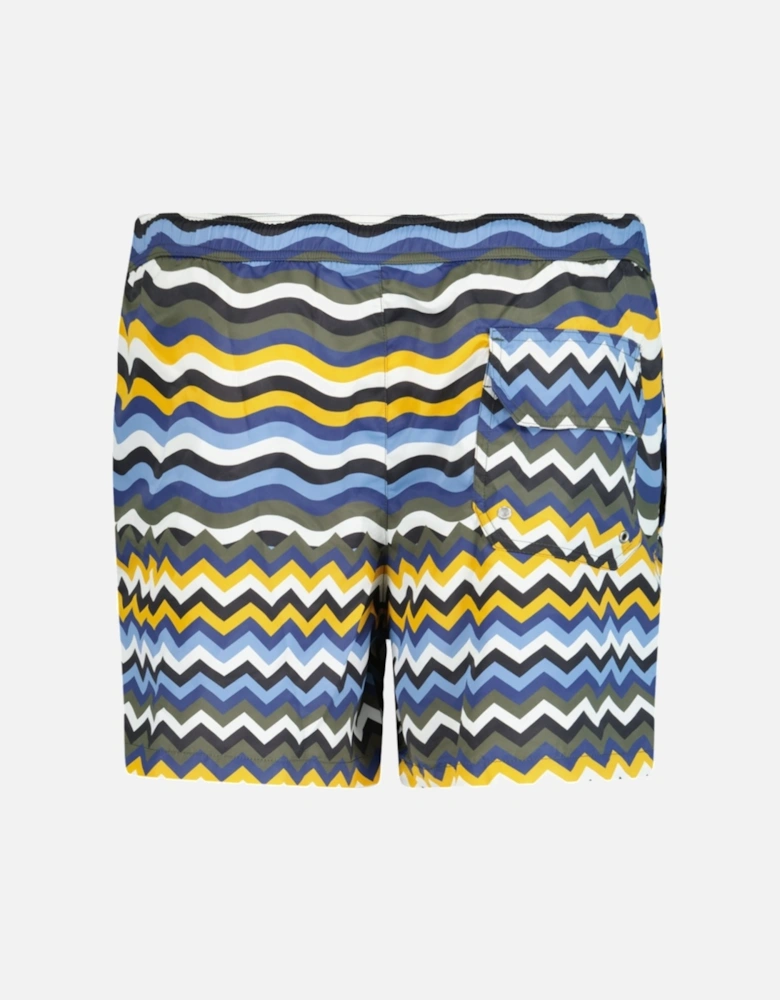 Zig Zag Swim Shorts Multi Colour