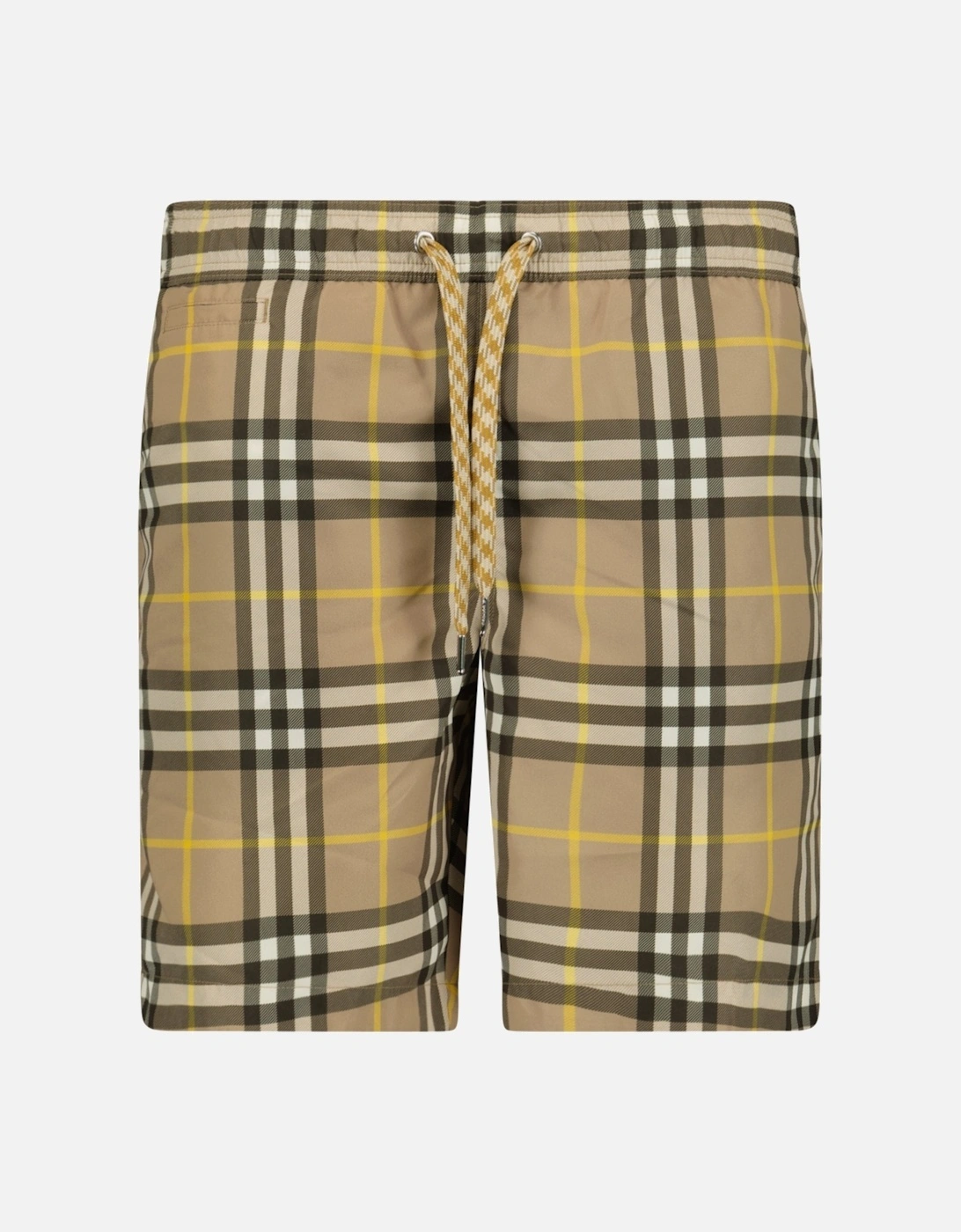 'Martin' Check Swim Shorts Beige, 3 of 2