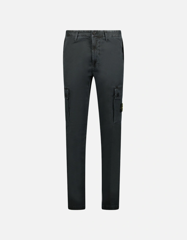 Patch Cargo Trousers Black