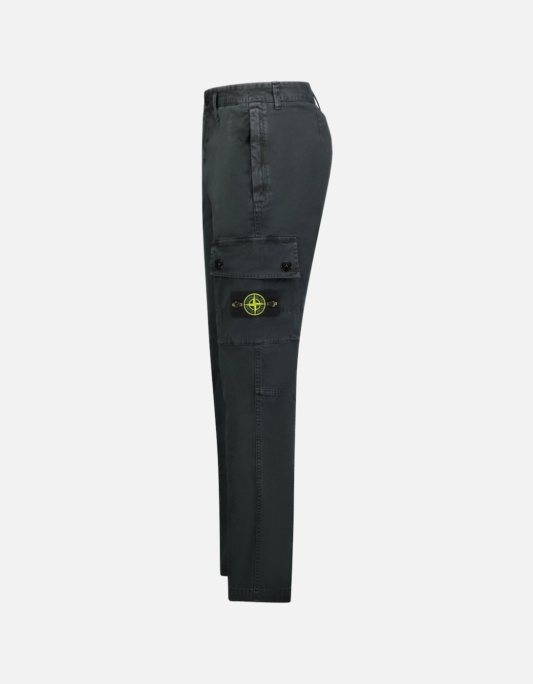 Patch Cargo Trousers Black