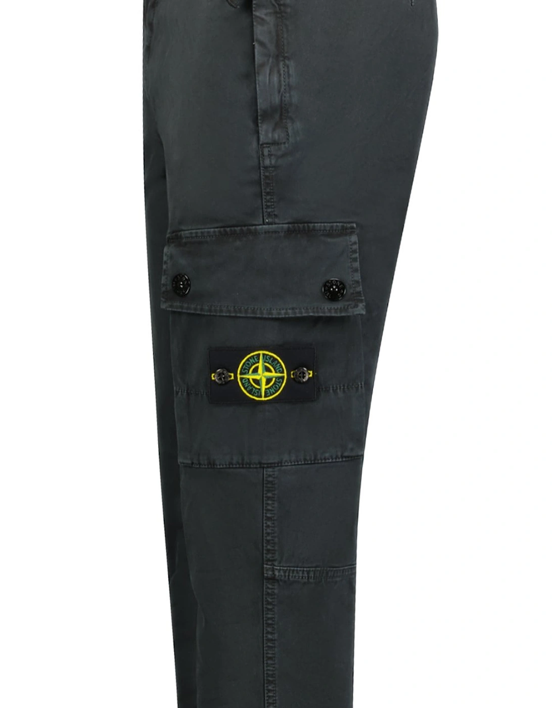 Patch Cargo Trousers Black