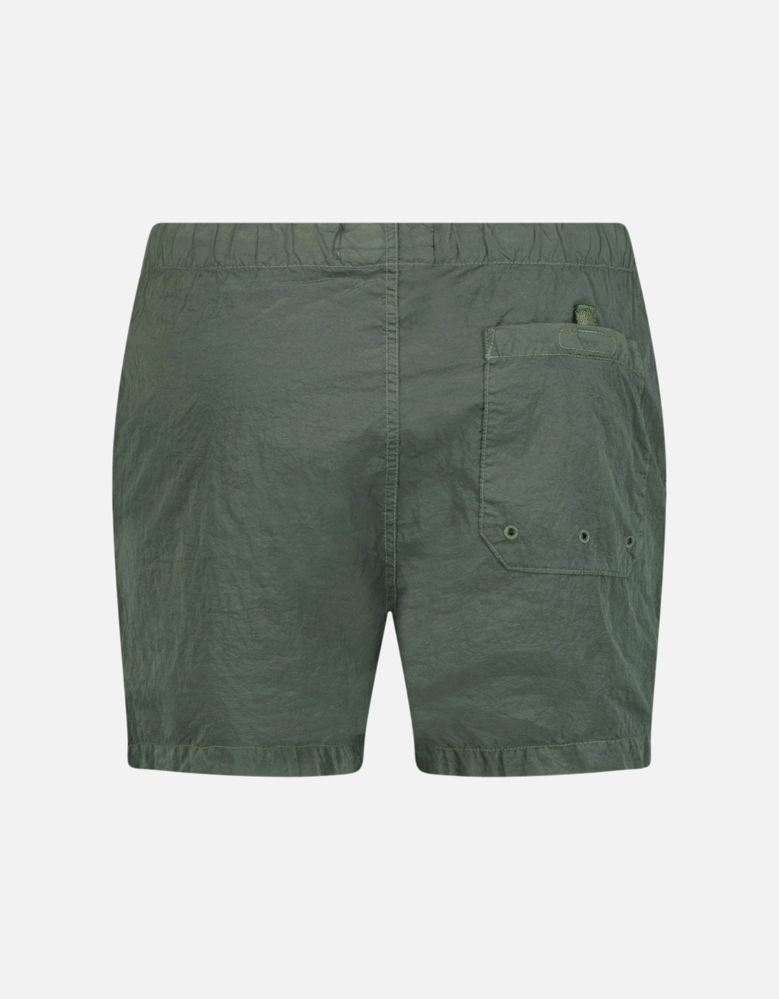 Chrome Swim Shorts With Buttons Khaki