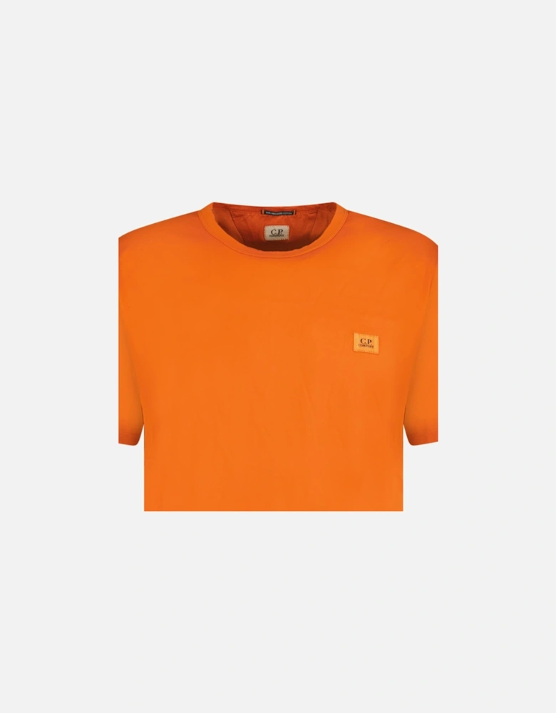 Small Stitched Logo T-Shirt Orange