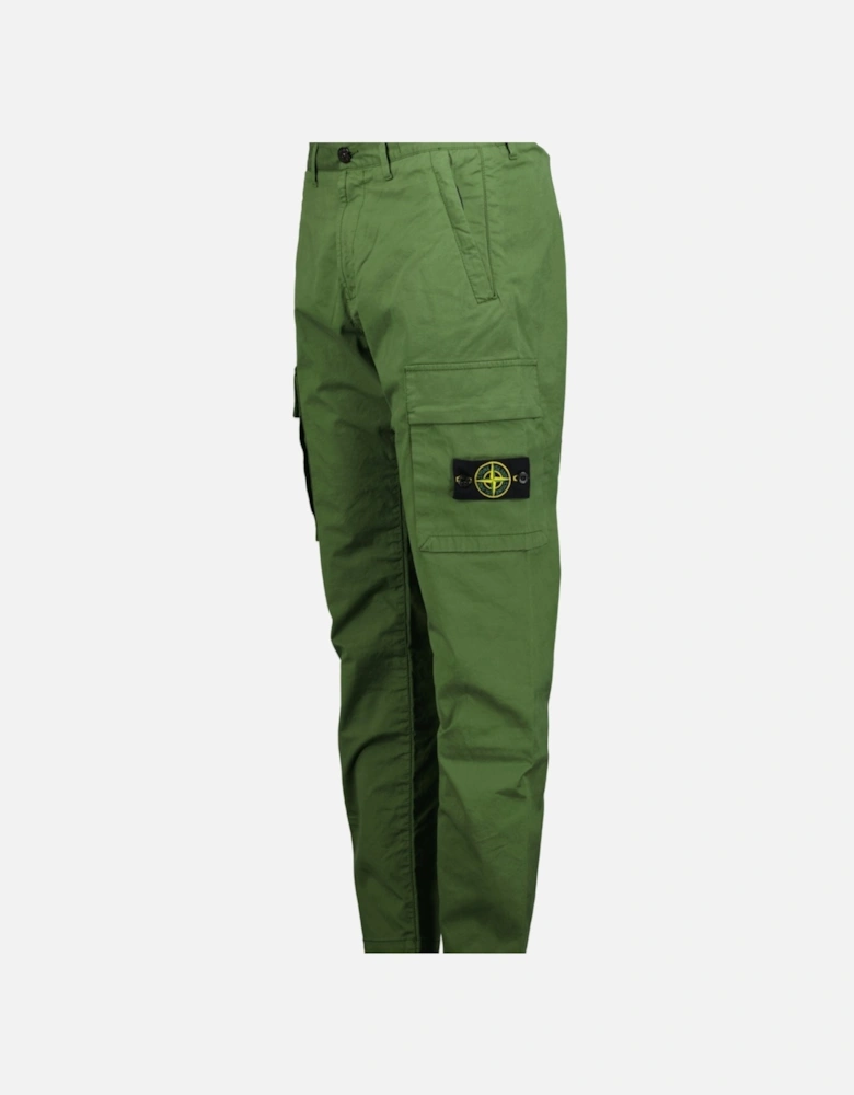 Tapered Logo Cargo Trousers Green