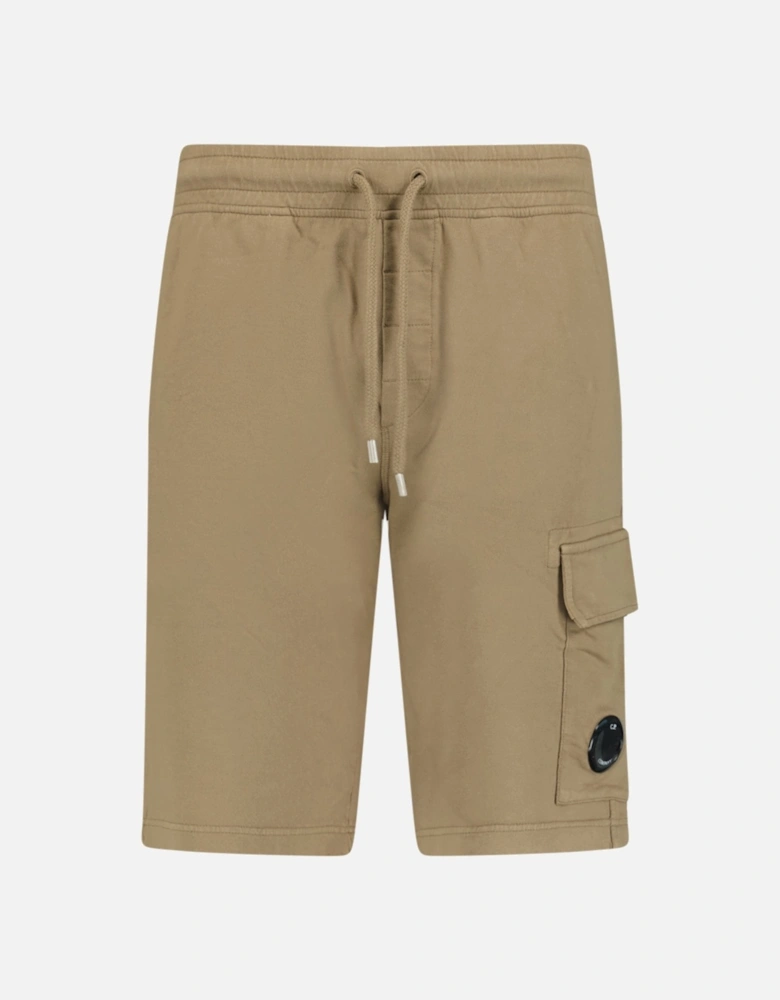 Bermuda Light Fleece Lens Shorts Brown