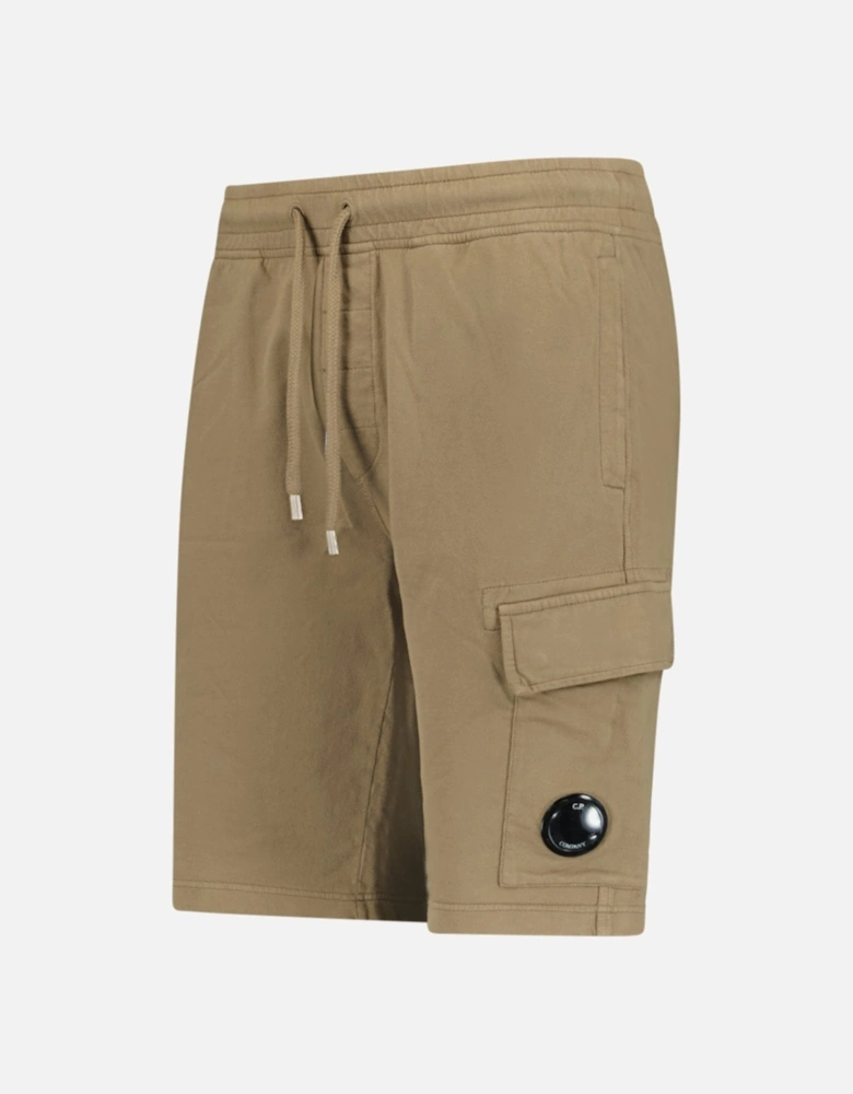 Bermuda Light Fleece Lens Shorts Brown