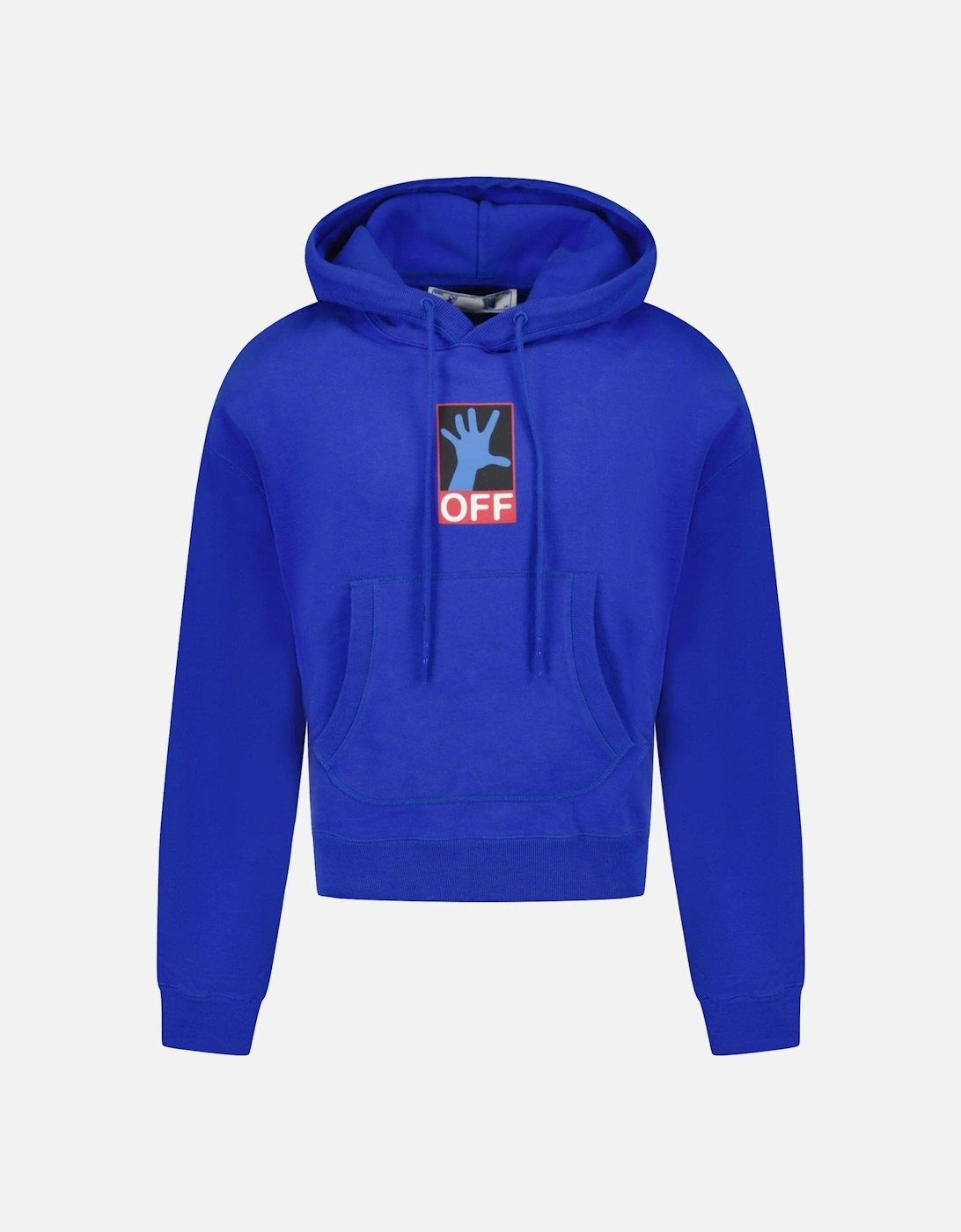 '90'S Hand Over' Logo Hoodie Blue, 5 of 4